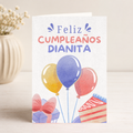 $1 / Tarjeta Musical Imprimible de Cumpleaños "Dianita" + Sorpresa Interactiva QR (Edición Acuarela Dulce)